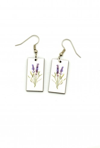 Lavender Flower Earrings